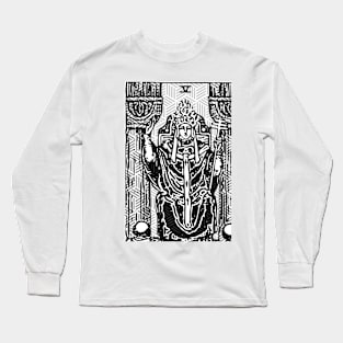 The Hierophant - A Geometric Tarot Print Long Sleeve T-Shirt